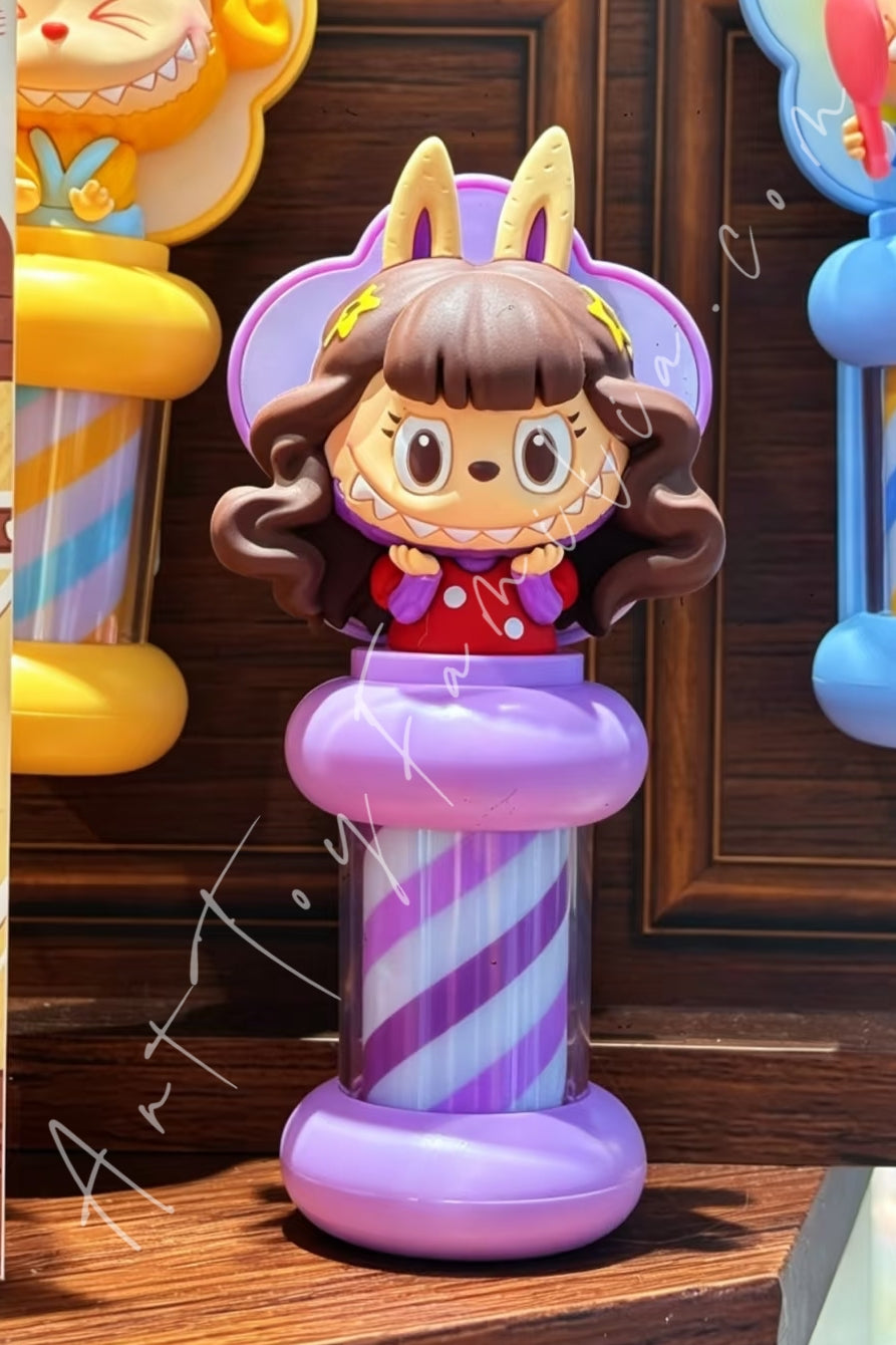 Popmart The Monsters Labubu Hair Salon Series Glowing Fridge Magnet Loose Waves