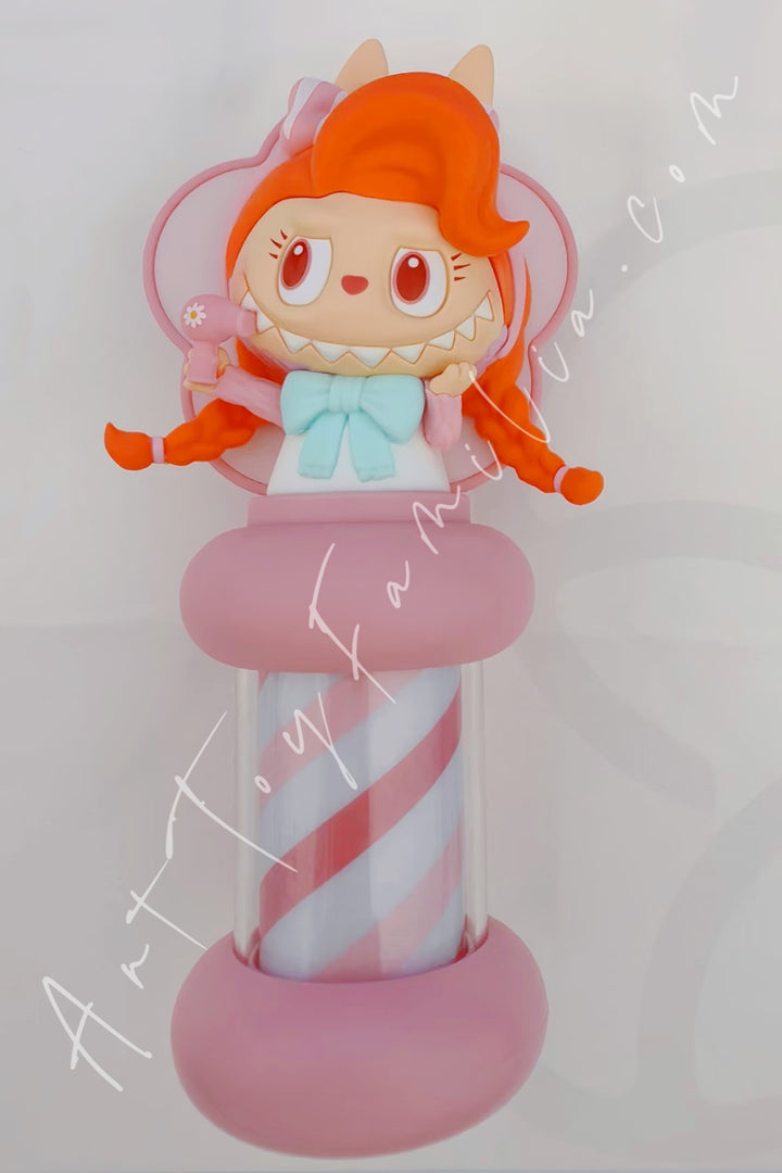 Popmart The Monsters Labubu Hair Salon Series Glowing Fridge Magnet Mokoko's Style (Secret)