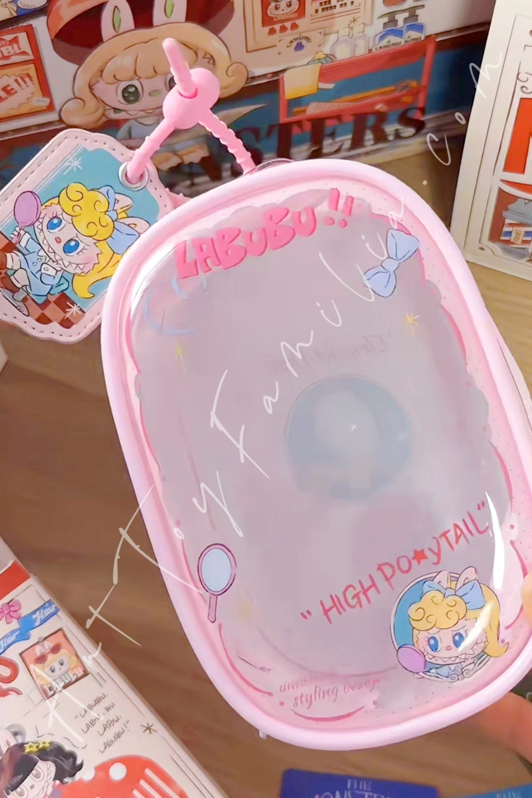 Popmart The Monsters Labubu Hair Salon Series Plush Doll Display Bag High Ponytail / No Dolls Only Bag
