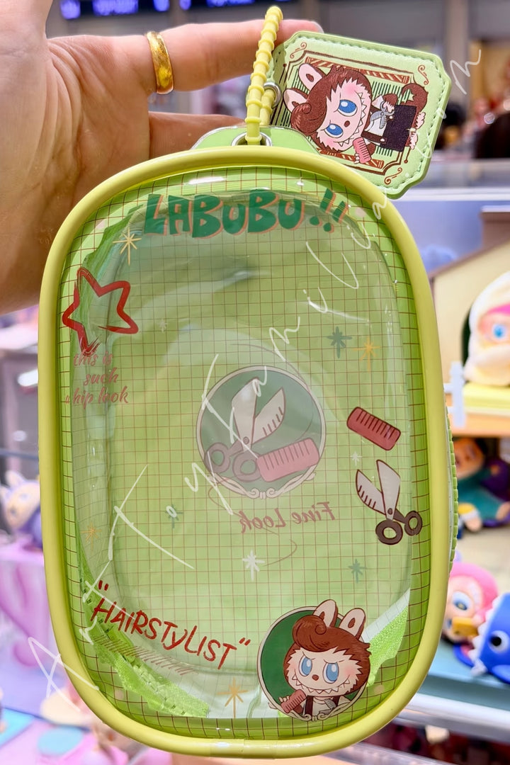 Popmart The Monsters Labubu Hair Salon Series Plush Doll Display Bag Master Hairstylist / No Dolls Only Bag