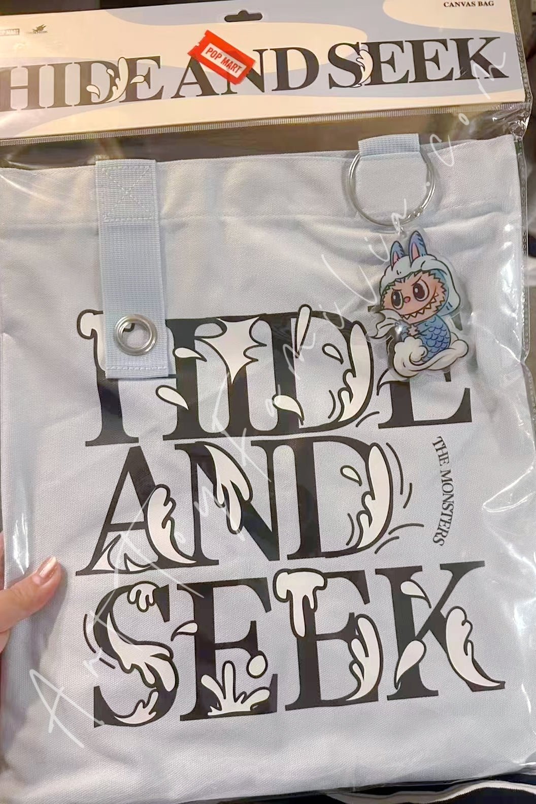 POP MART LABUBU HIDE AND SEEK キャンバストート The Monsters Labubu Hide And Seek Series Canvas Bag | POP MART