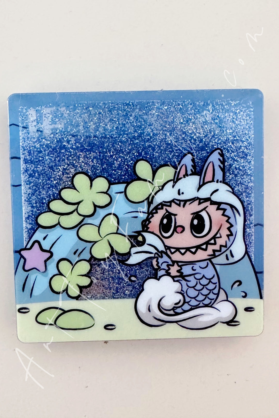 POP MART - The Monsters Labubu Hide And Seek Series Fridge Magnet - 新加坡限定冰箱贴 Fish