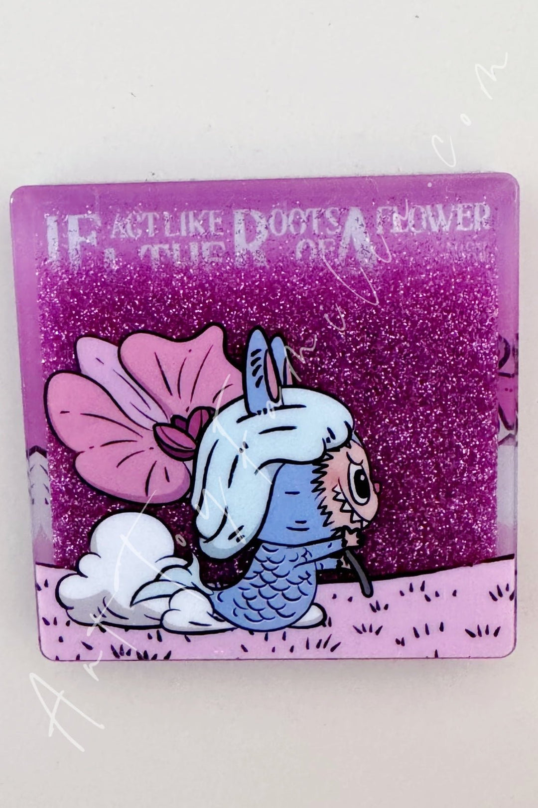 POP MART - The Monsters Labubu Hide And Seek Series Fridge Magnet - 新加坡限定冰箱贴 Flower