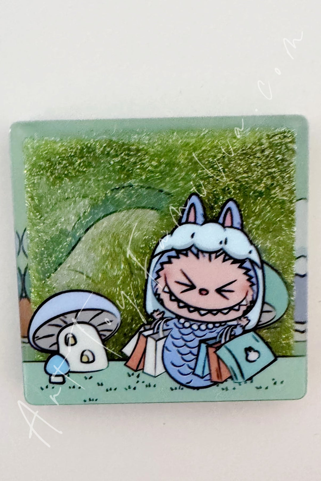 POP MART - The Monsters Labubu Hide And Seek Series Fridge Magnet - 新加坡限定冰箱贴 Shopping Bag