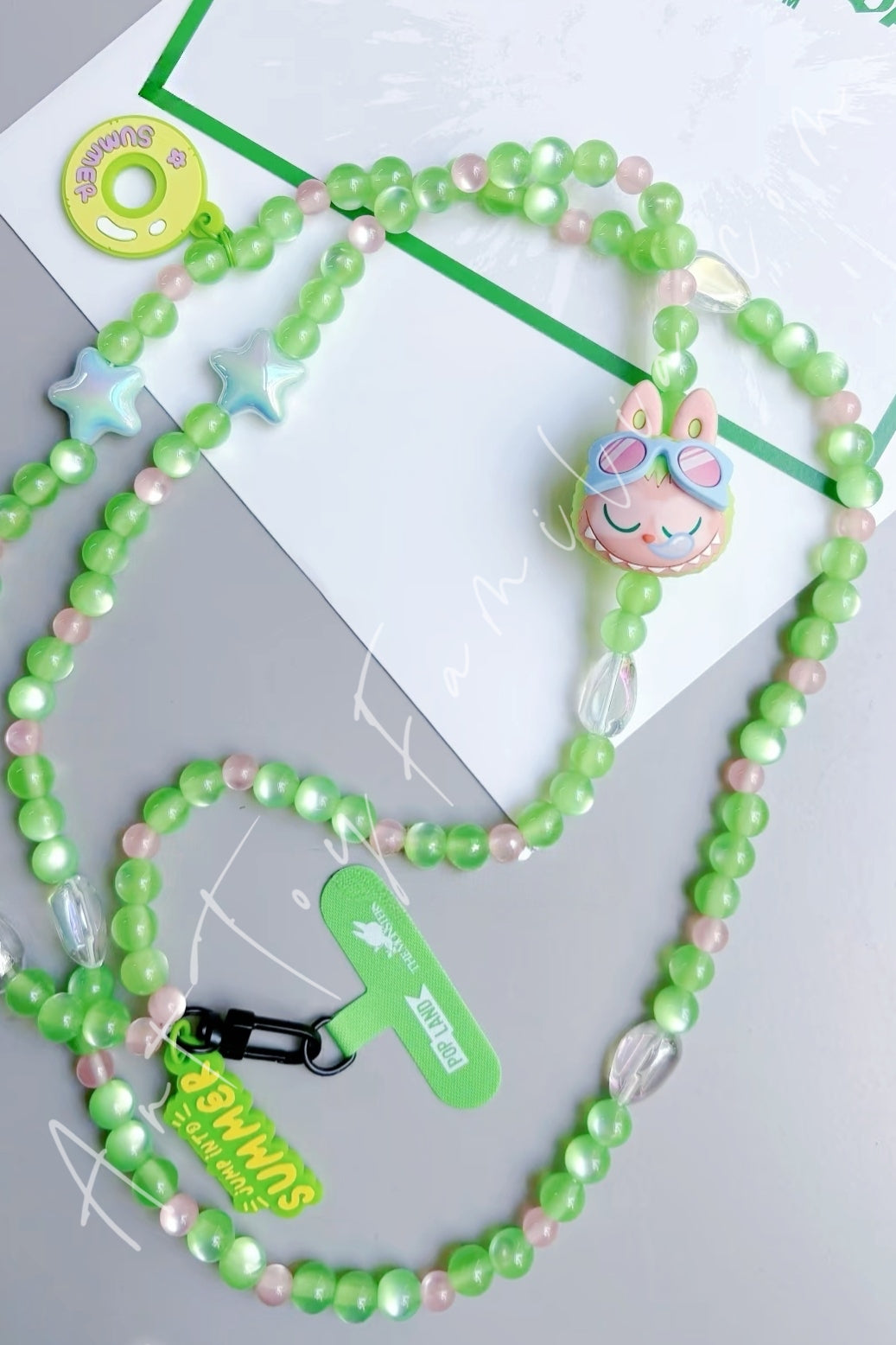 The Monsters Labubu Jump Into Summer Series Phone Charm - 晒晒夏日