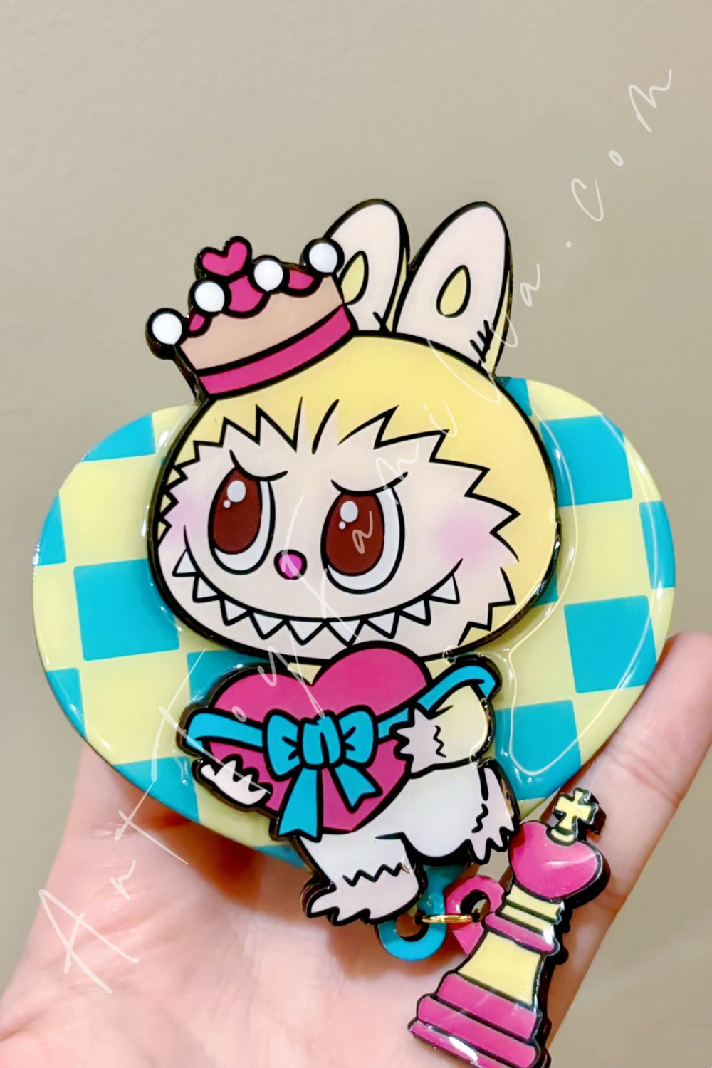 POP MART - The Monsters Labubu Let's Checkmate Sreies Fridge Magnet - 象棋大冒险系列冰箱贴 Bond(Secret) - 羁绊