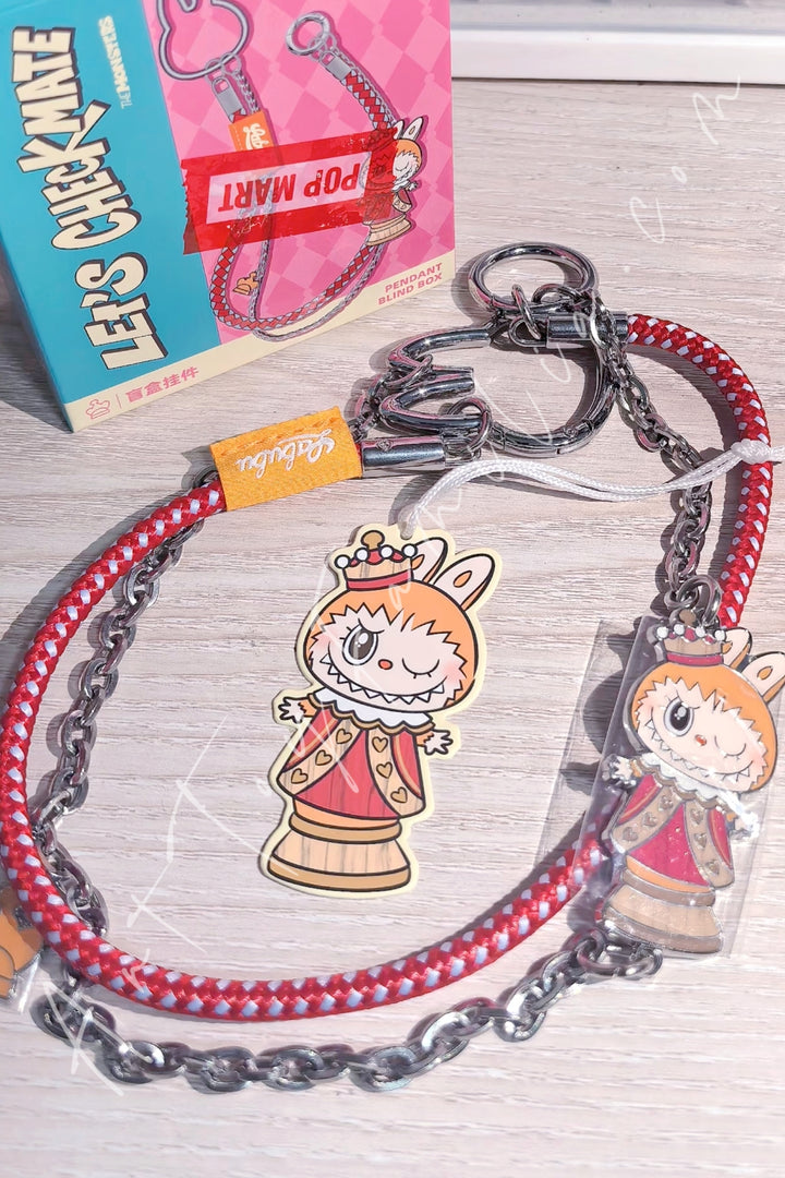 POP MART - The Monsters Labubu Let's Checkmate Sreies Pendant - 象棋大冒险系列挂件 Queen - 后