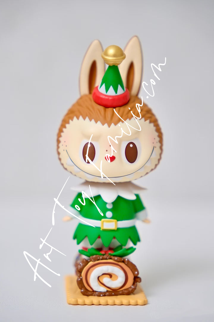 Popmart The Monsters Labubu Let's Christmas Series Bûche de Noël Cake