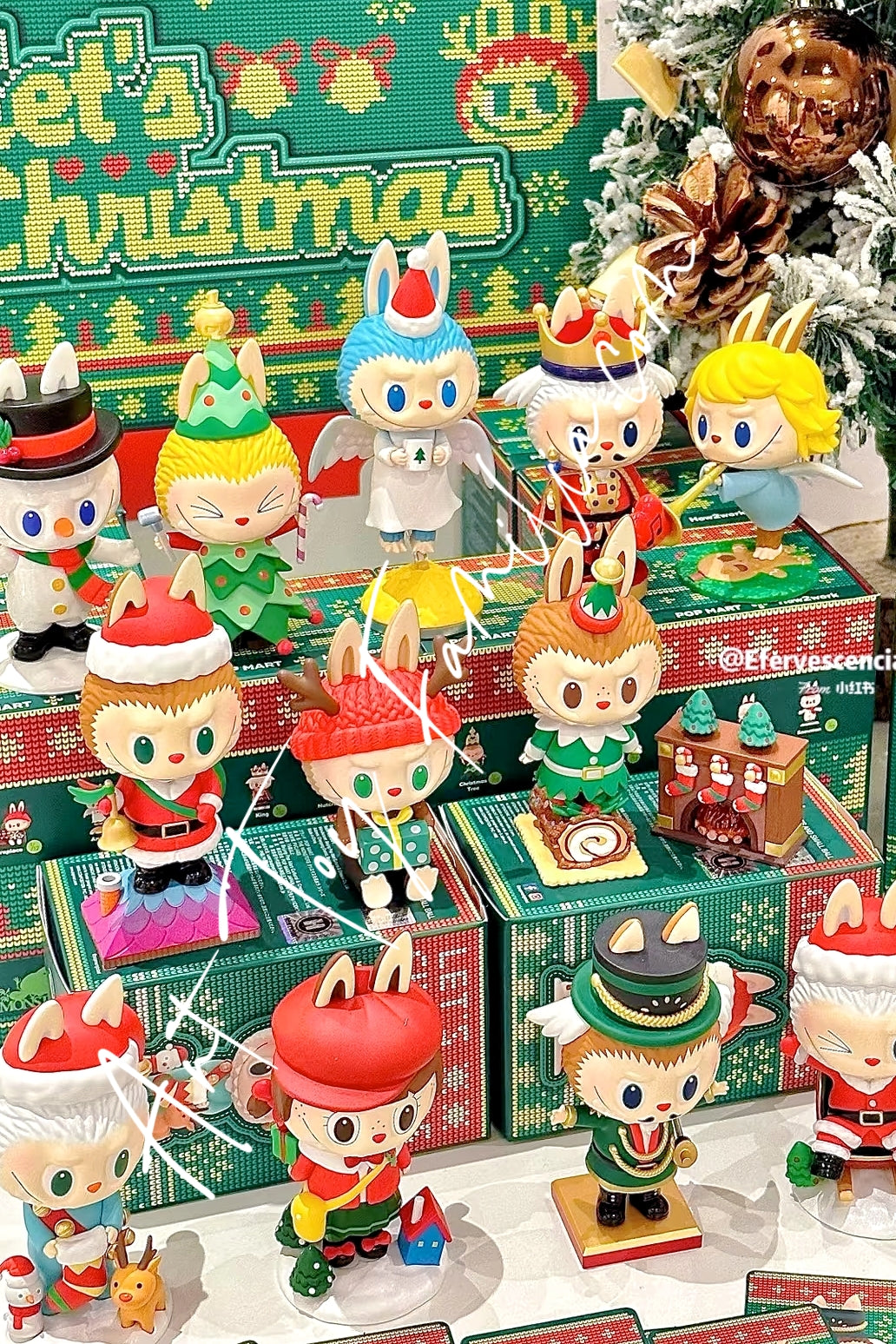 Popmart The Monsters Labubu Let's Christmas Series Fullset