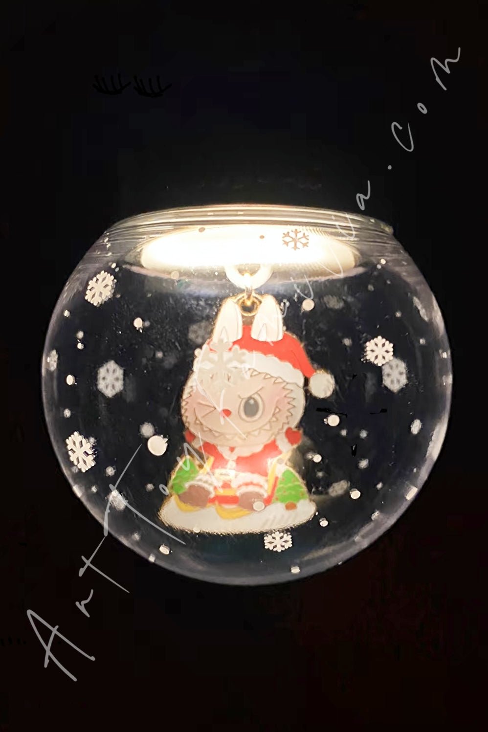 POP MART - The Monsters Labubu Let's Christmas Series Pendant - 一起圣诞系列挂件 Sleigh - 雪橇
