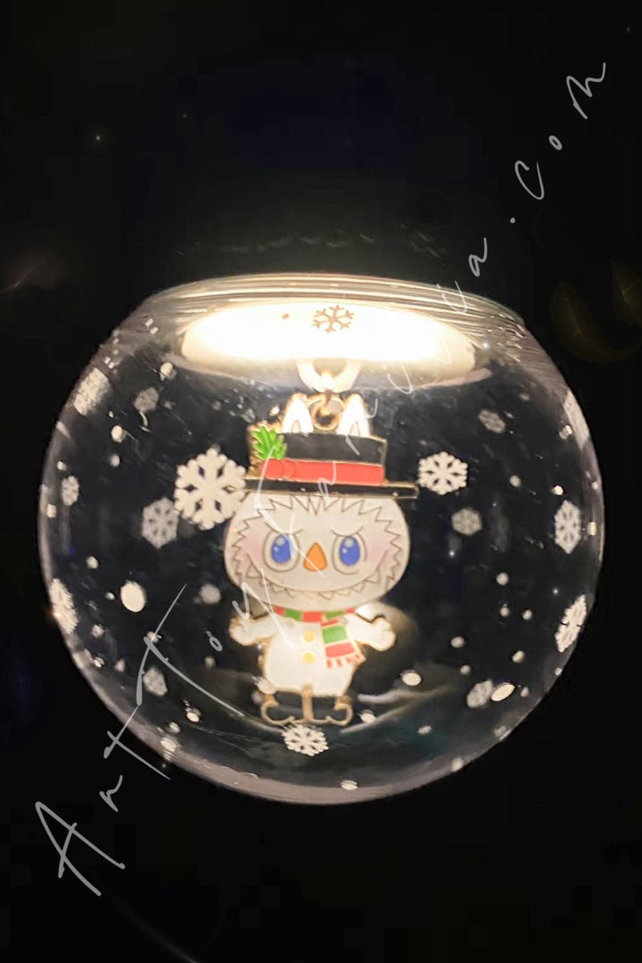 POP MART - The Monsters Labubu Let's Christmas Series Pendant - 一起圣诞系列挂件 Snowman - 雪人