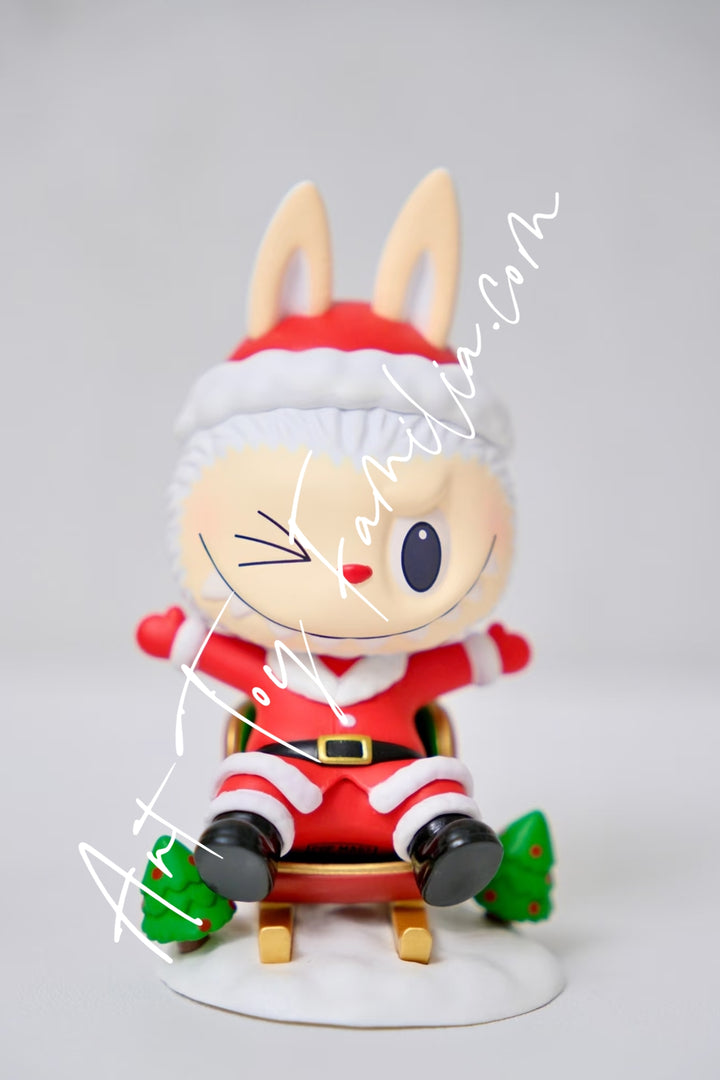 Popmart The Monsters Labubu Let's Christmas Series Sleigh