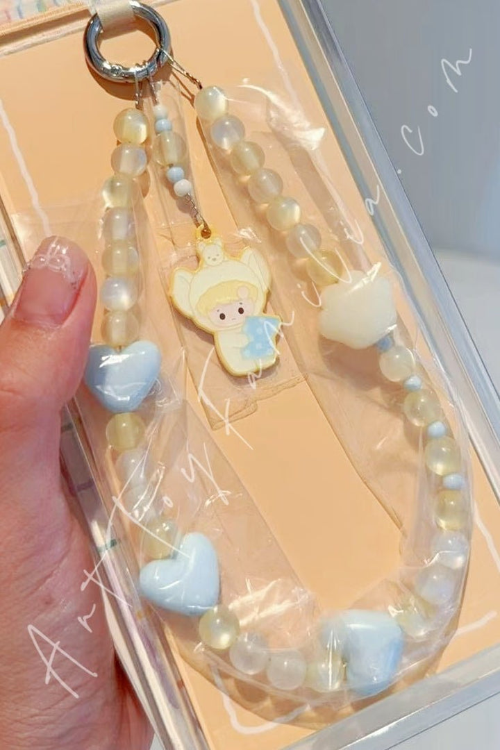 POP MART - The Monsters Labubu Pajama Party Series Phone Chain - 睡衣派对系列手机挂链 Hacipupu - 嘤嘤奶狗