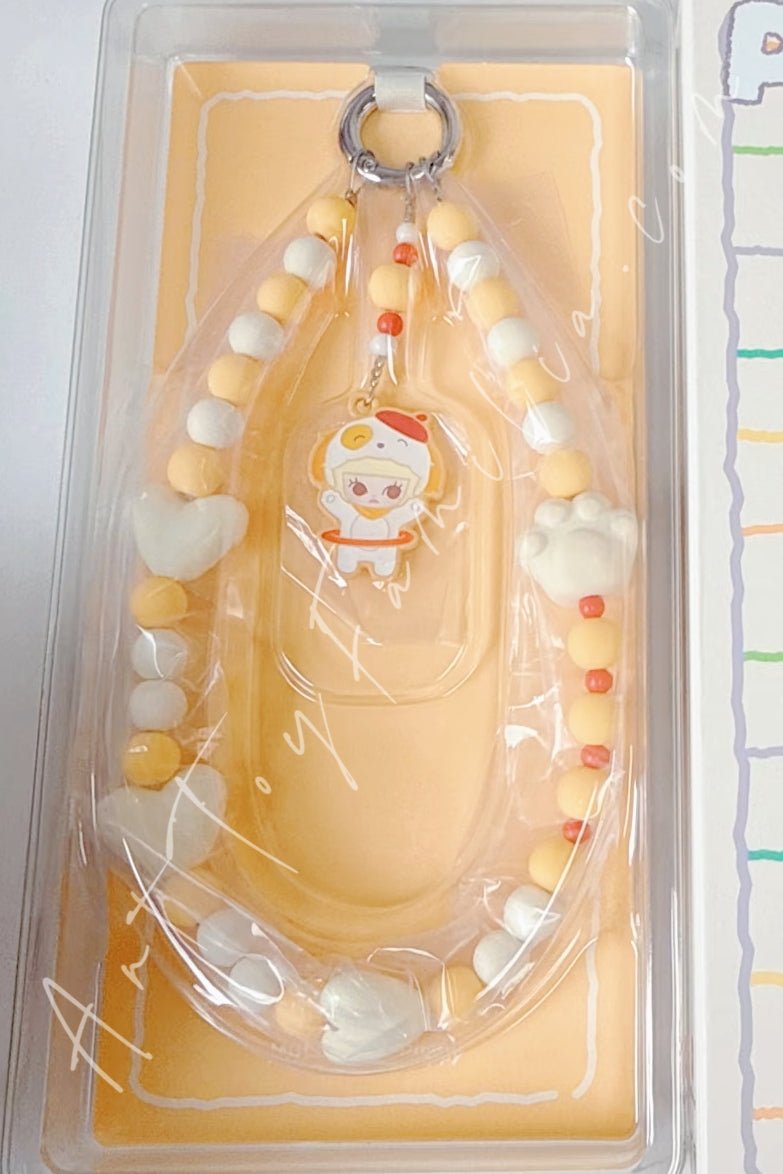 POP MART - The Monsters Labubu Pajama Party Series Phone Chain - 睡衣派对系列手机挂链 Molly - 大耳狗勾