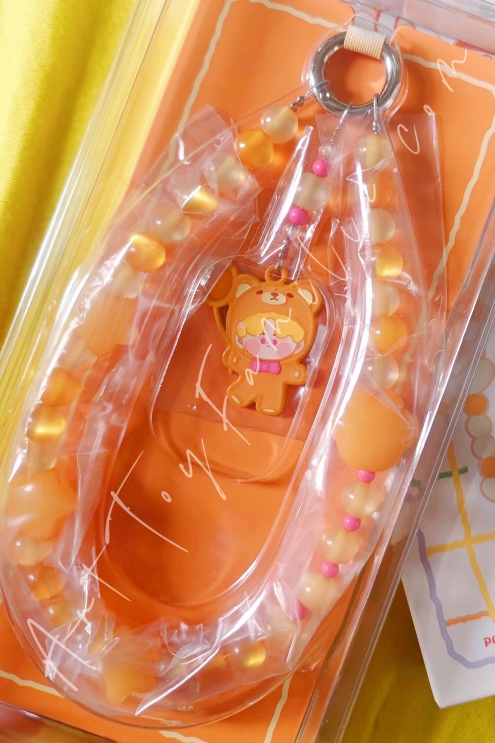 POP MART - The Monsters Labubu Pajama Party Series Phone Chain - 睡衣派对系列手机挂链 Pino Jerry - 软糖小熊