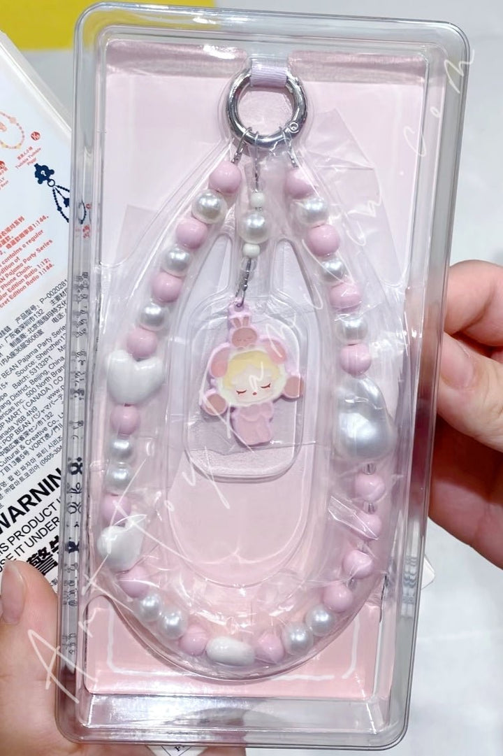 POP MART - The Monsters Labubu Pajama Party Series Phone Chain - 睡衣派对系列手机挂链 Skullpanda(Secret) - 晚安兔兔