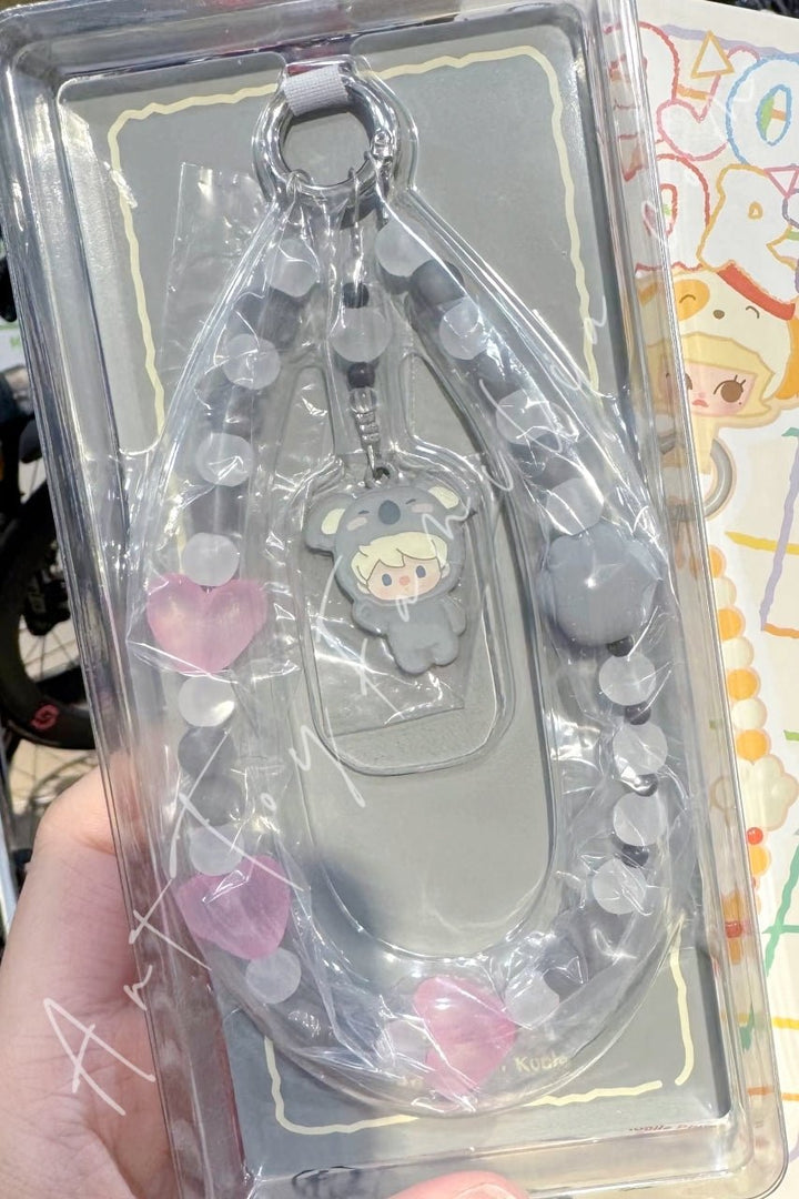 POP MART - The Monsters Labubu Pajama Party Series Phone Chain - 睡衣派对系列手机挂链 Sweet Bean - 考拉