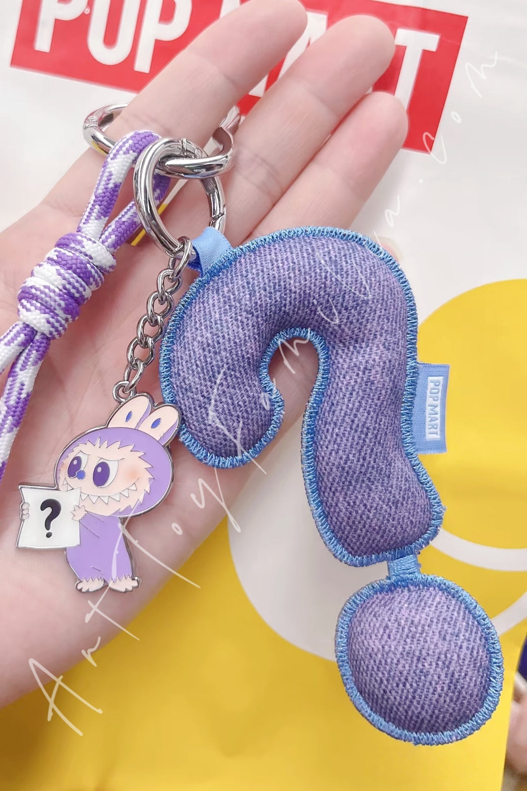 The Monsters Labubu Pin For Love Series Letter Pendant