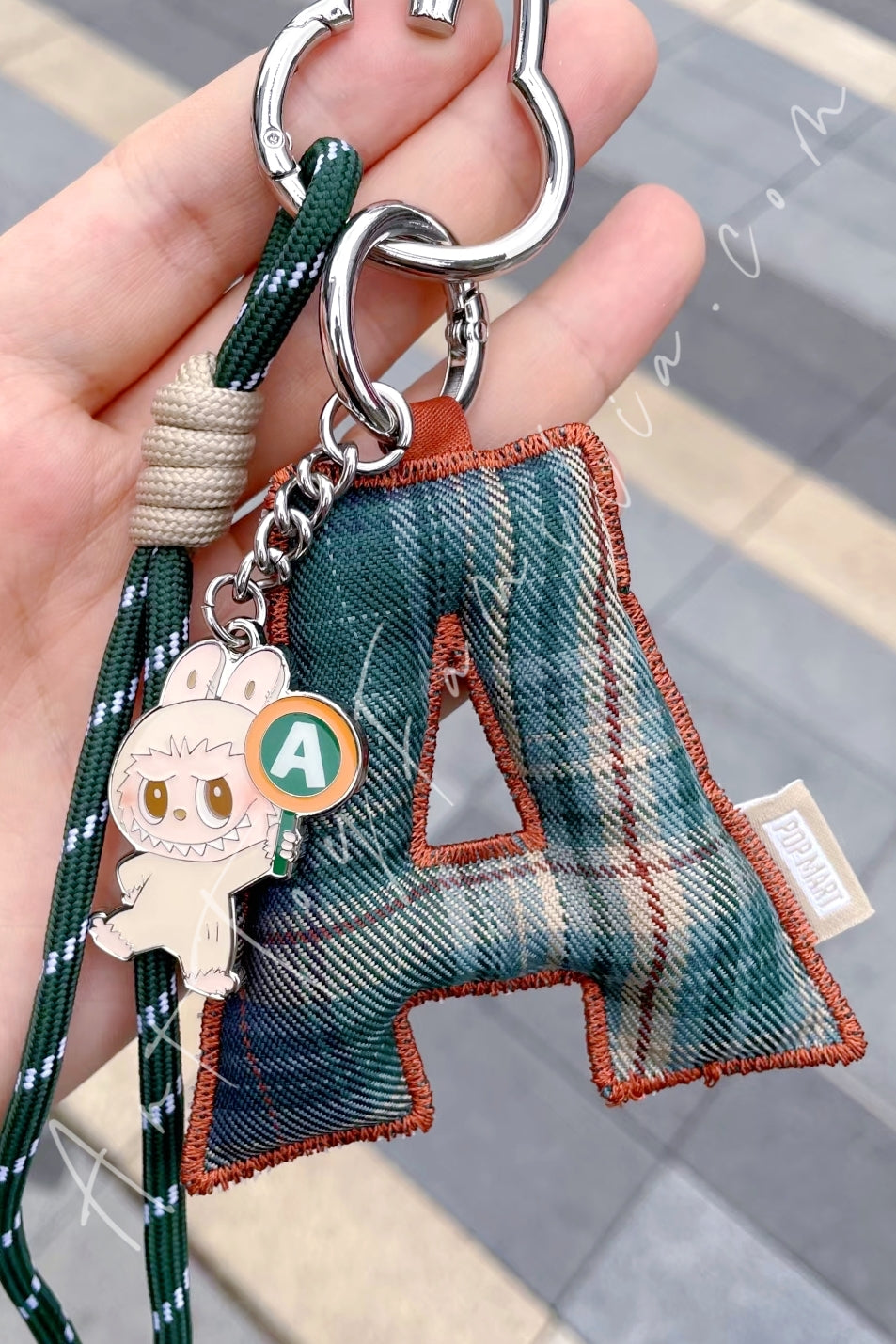 Popmart The Monsters Labubu Pin For Love Series Letter Pendant A
