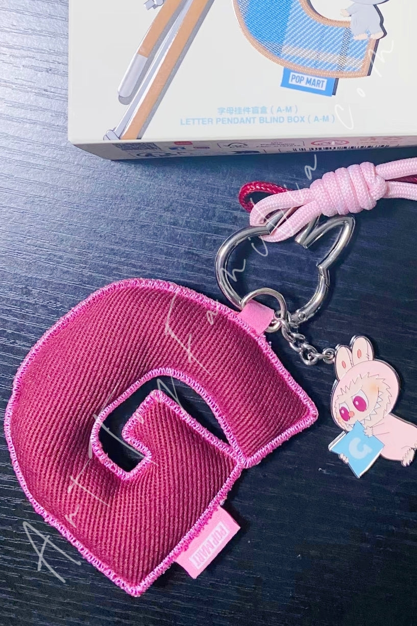 The Monsters Labubu Pin For Love Series Letter Pendant