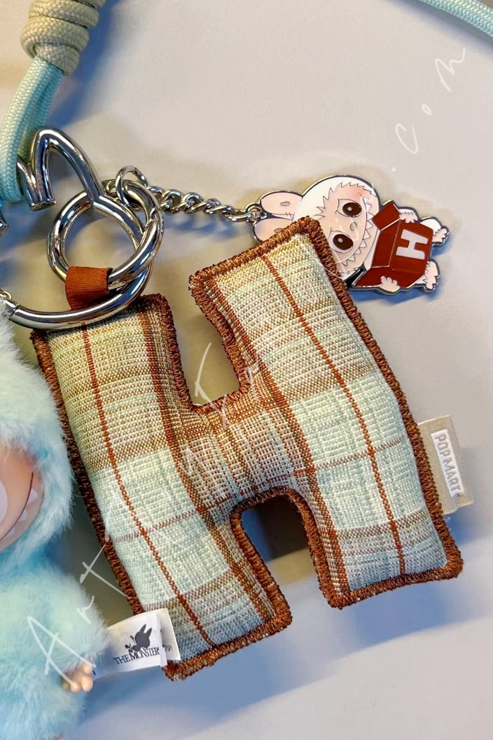 Popmart The Monsters Labubu Pin For Love Series Letter Pendant H