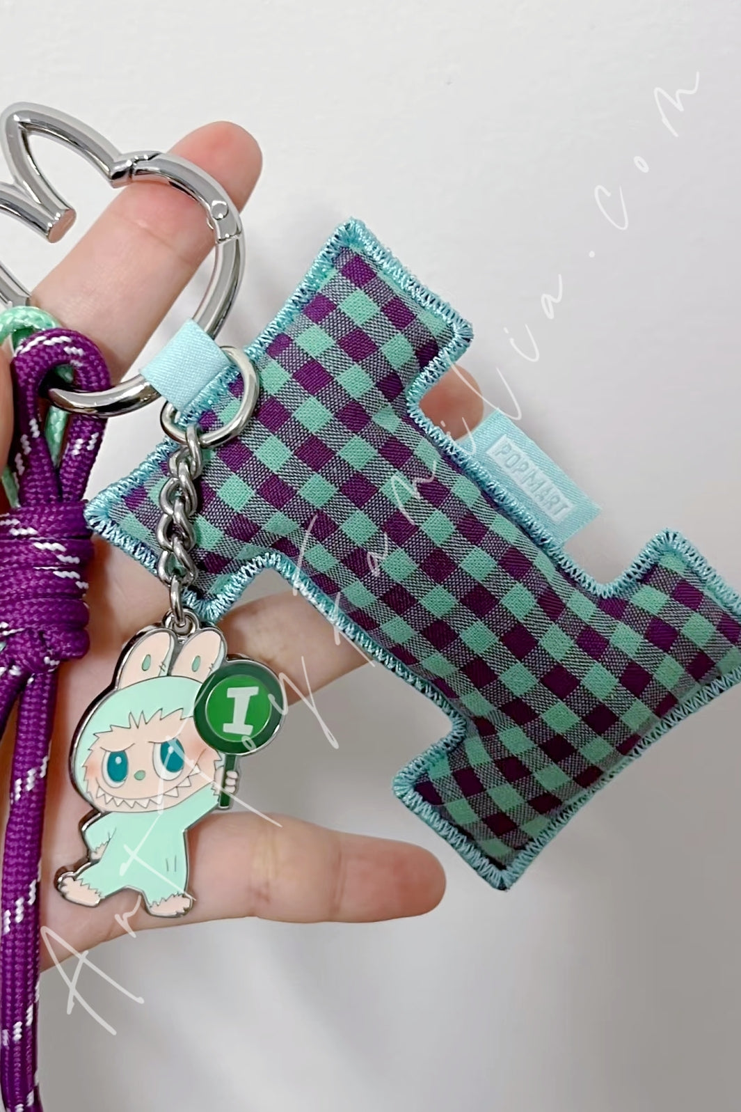 Popmart The Monsters Labubu Pin For Love Series Letter Pendant I