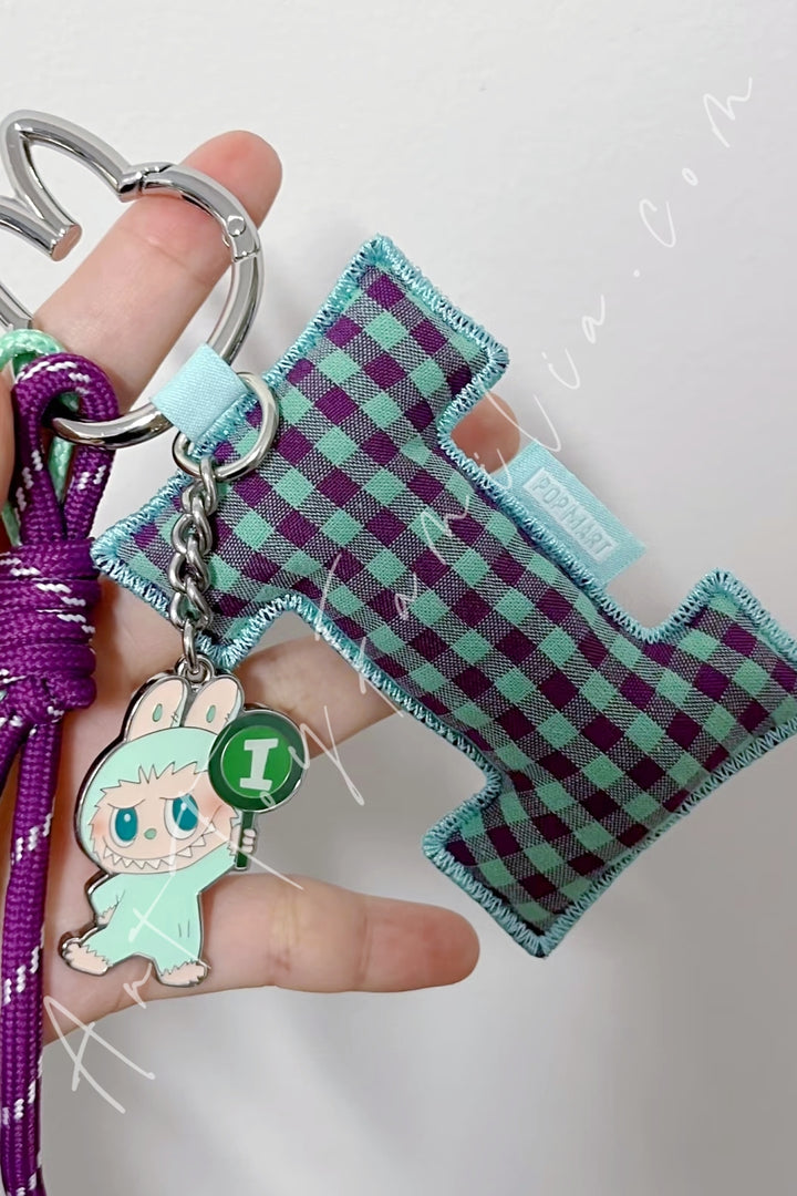 Popmart The Monsters Labubu Pin For Love Series Letter Pendant I