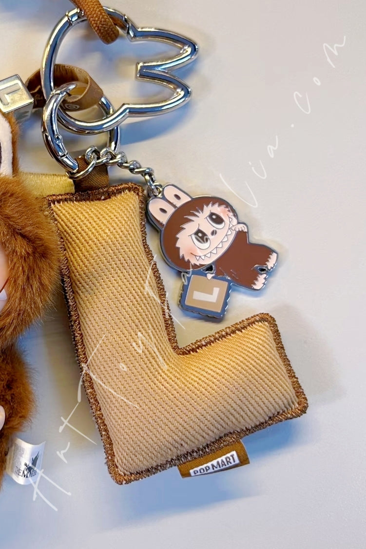 The Monsters Labubu Pin For Love Series Letter Pendant