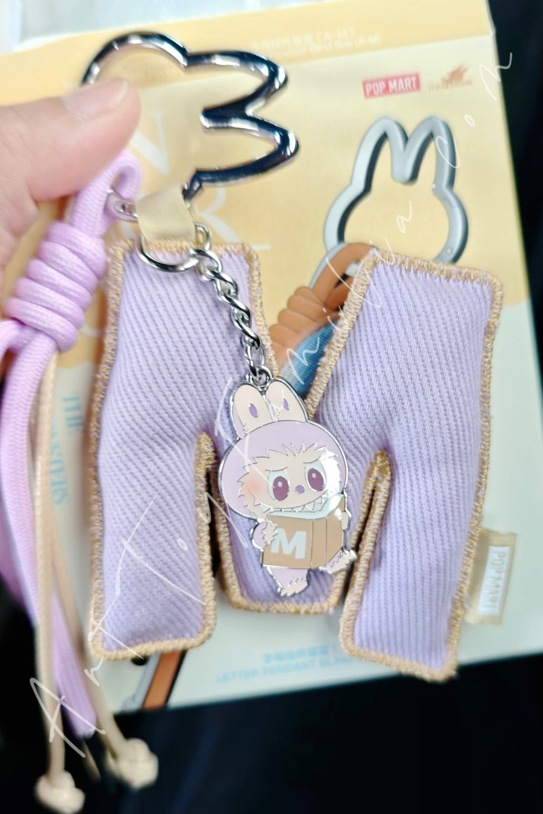 Popmart The Monsters Labubu Pin For Love Series Letter Pendant M