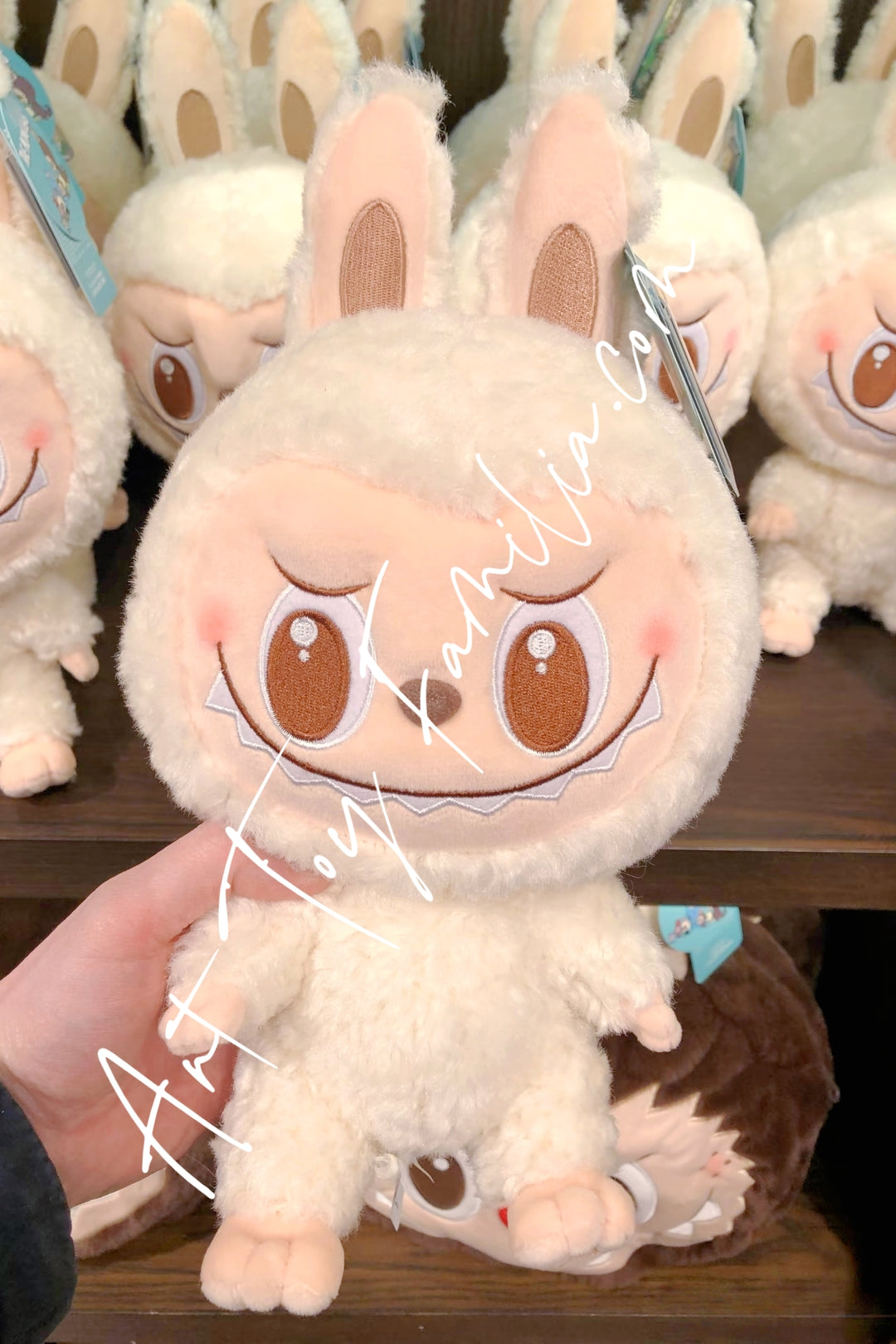 Popmart The Monsters Labubu Pop Land Plush Doll White