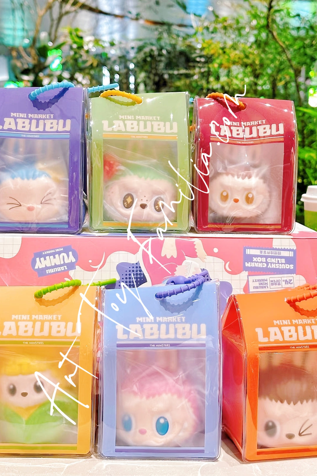 Popmart The Monsters Labubu Wacky Mart Pinch Pendant Series Full Set
