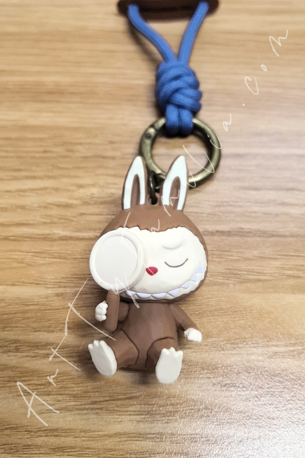 Popmart The Monsters Labubu Wood Workshop Series Keychain Magnifier