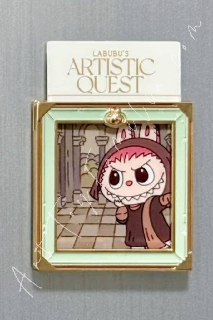POP MART - The Monsters Labubu's Artistic Quest Series Fridge Magnet - 法国卢浮宫限定冰箱贴 Observing Mysteriously