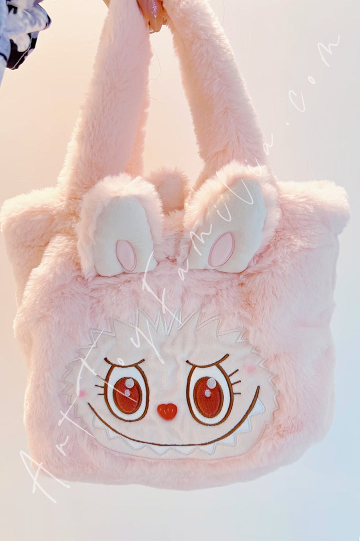 POP MART - The Monsters Mokoko Sweet Heart Series Plush Double - sided Bag - Mokoko甜心系列毛绒翻翻包