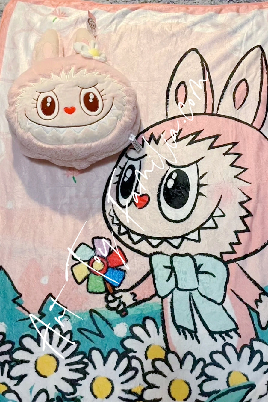 Popmart The Monsters Mokoko Sweet Heart Series Three-in-one Plush Pillow 2