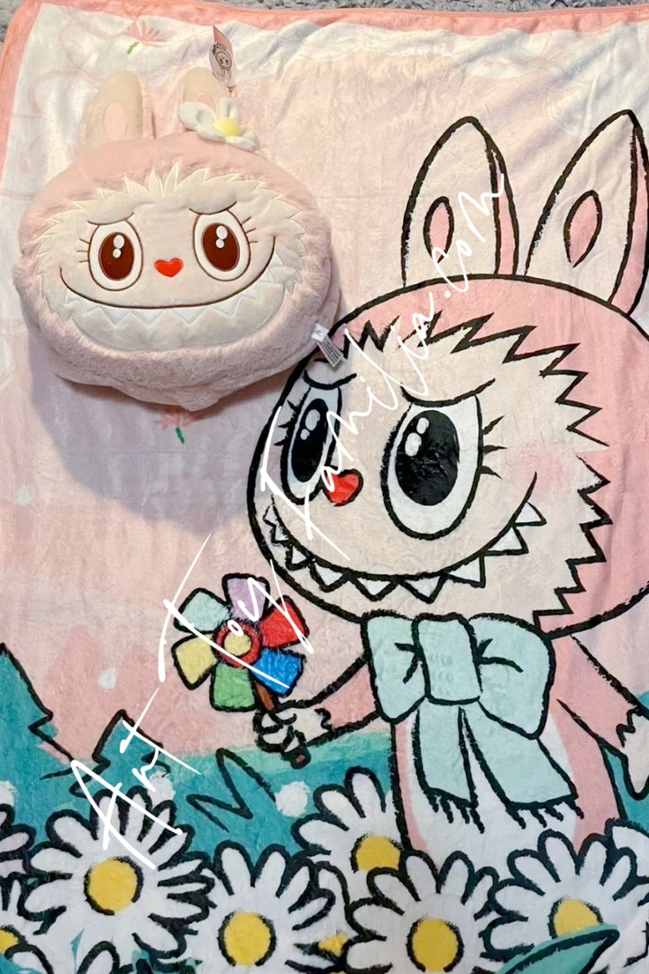 Popmart The Monsters Mokoko Sweet Heart Series Three-in-one Plush Pillow 2