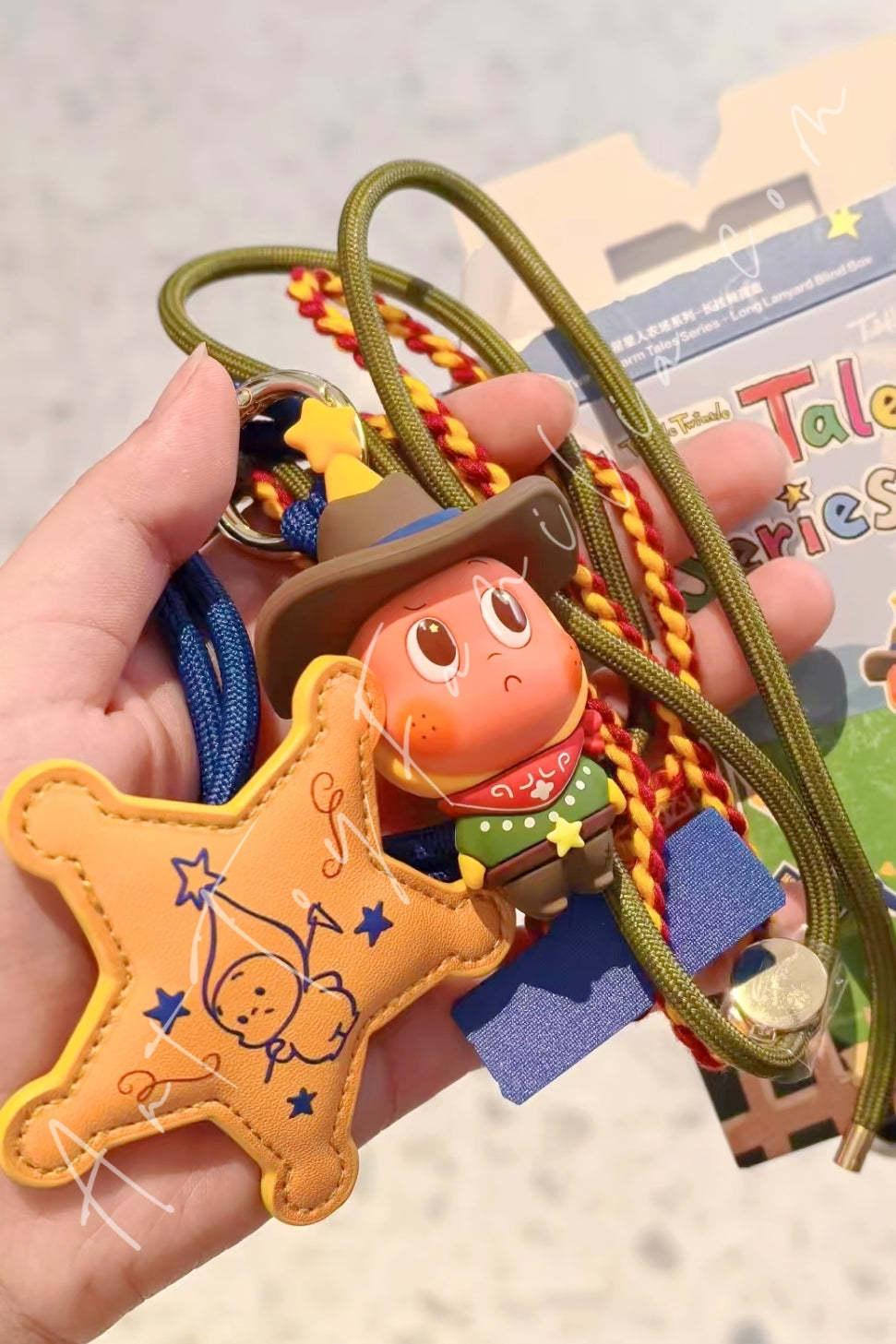Popmart Twinkle Twinkle Farm Tales Series Long Hanging Cord Necklace Blind Box Wild Cowboy