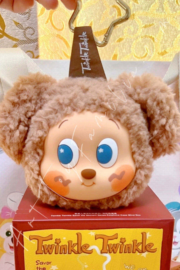 Popmart Twinkle Twinkle Savor The Moment Series Earphone Case Coffee Puppy