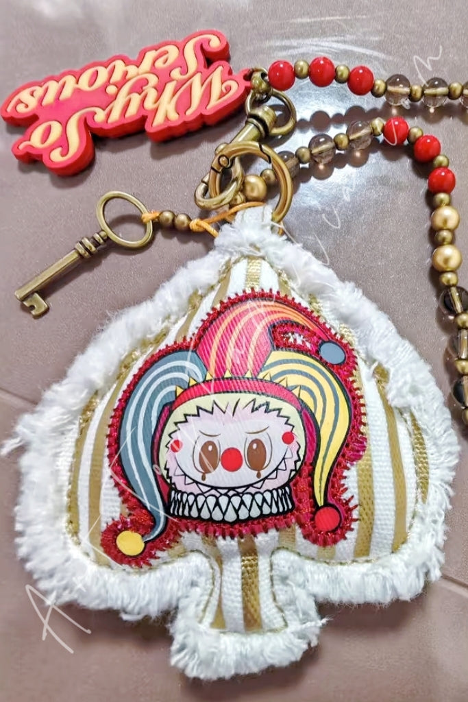 Popmart Why So Serious Series  Pendant Chain Moonlit Mask-Labubu(Secret)