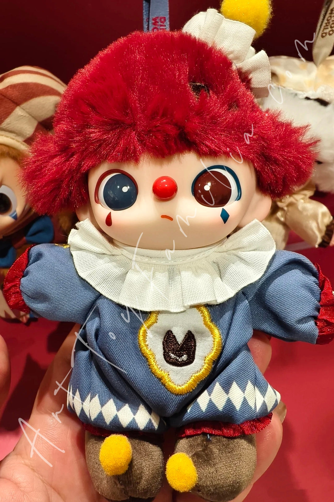 Popmart Why So Serious Series Vinyl Plush Pendant Flame Clown-Dimoo