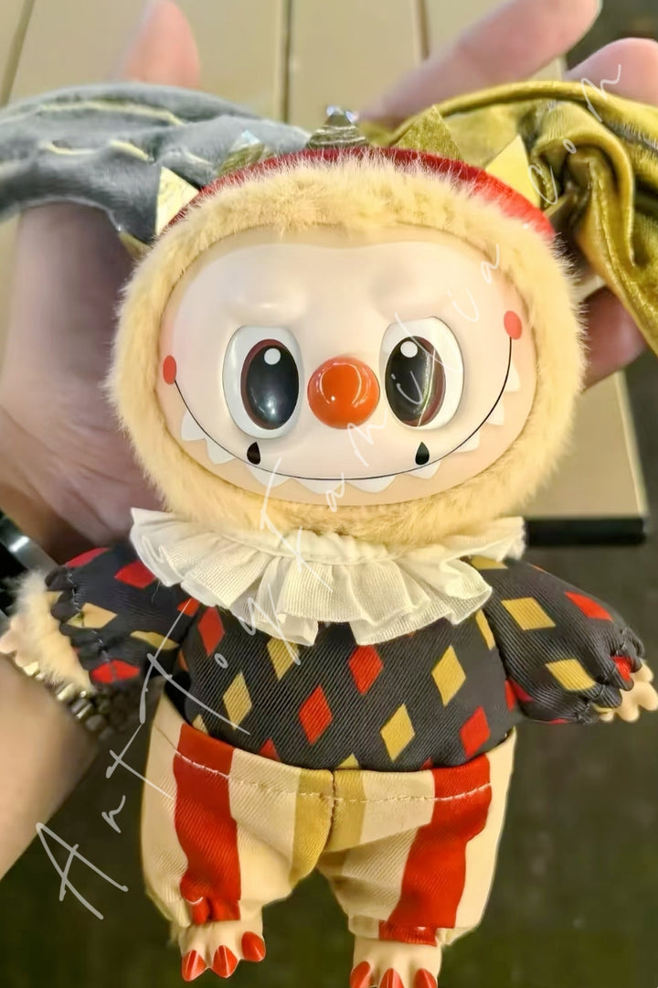 Popmart Why So Serious Series Vinyl Plush Pendant Moonlit Mask-Labubu(Secret)