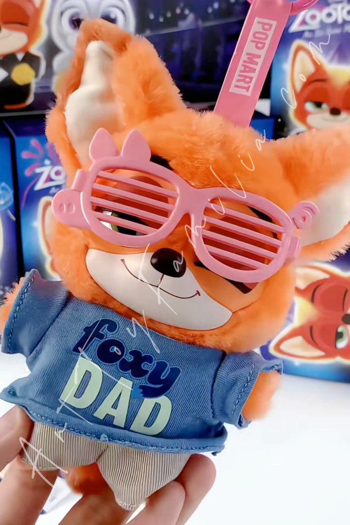 Popmart Zootopia Ace Duo Series Plush Pendant Cool Nick