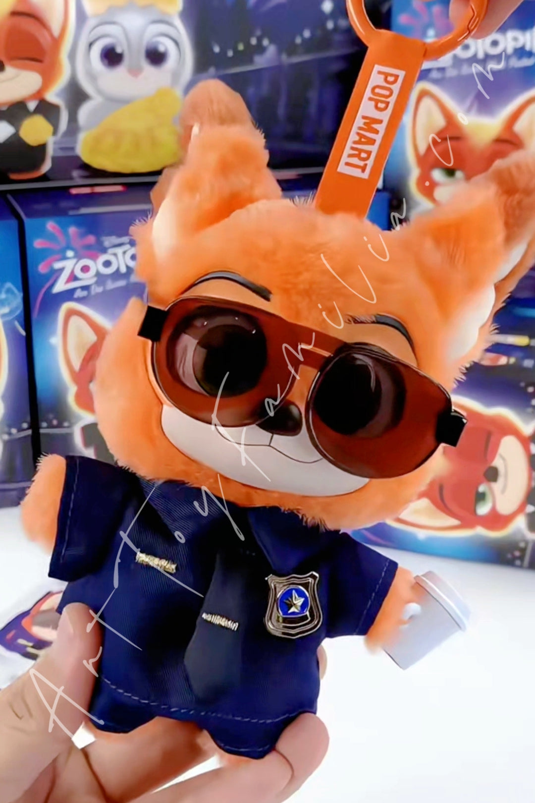 Popmart Zootopia Ace Duo Series Plush Pendant Officer Nick