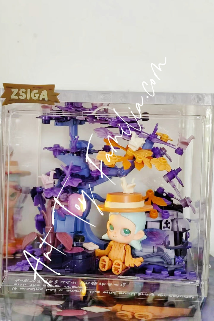 Popmart Zsiga Walking Into The Forest Series Blocks Figurine Forest Letters