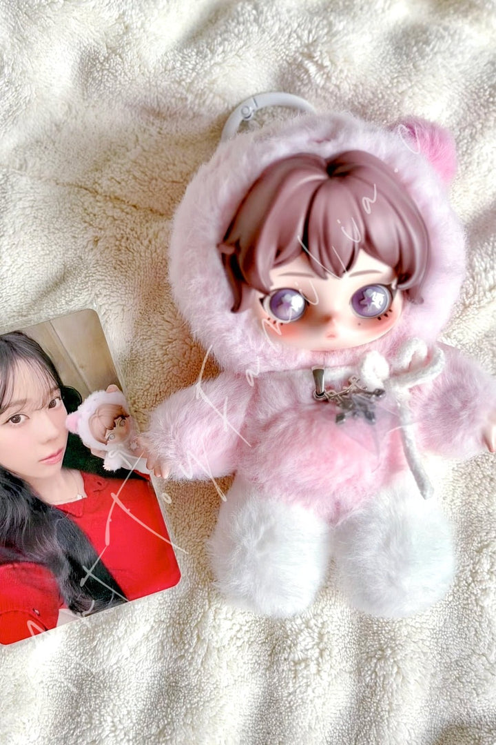 POP MART - aespa Fluffy Club Series Vinyl Plush Doll Pendant Jelly MUNGTAENGI - WINTER VER.(Secret)