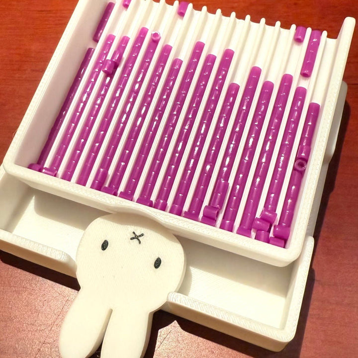 Art Toy Familia - Rabbit Perler Bead Organizer Tray - B009