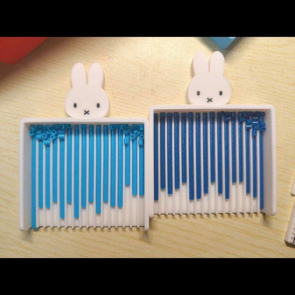 Art Toy Familia - Rabbit Perler Bead Organizer Tray - B009