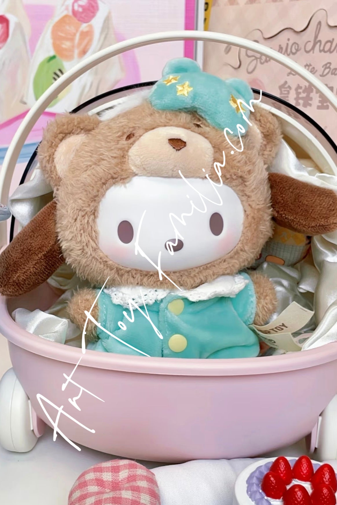 Sanrio Characters Latte Baby Series Vinyl Plush Doll Pochacco