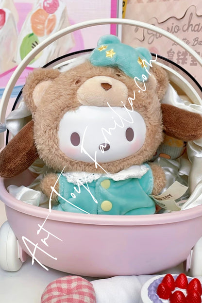 Sanrio Characters Latte Baby Series Vinyl Plush Doll Pochacco