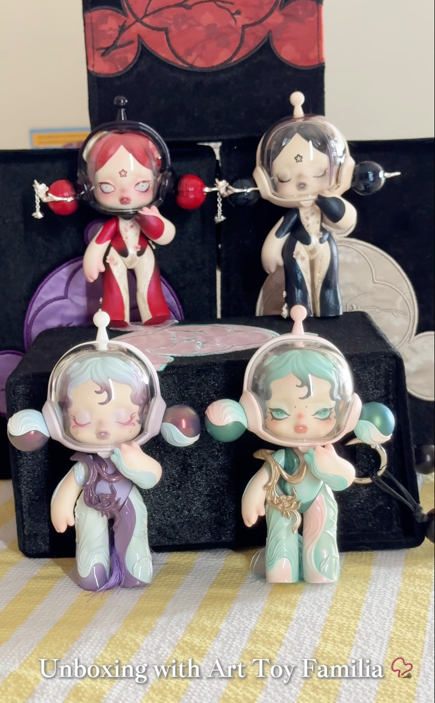 atfs opened figures for filiming For filming only   Skullpanda Baby Purple
